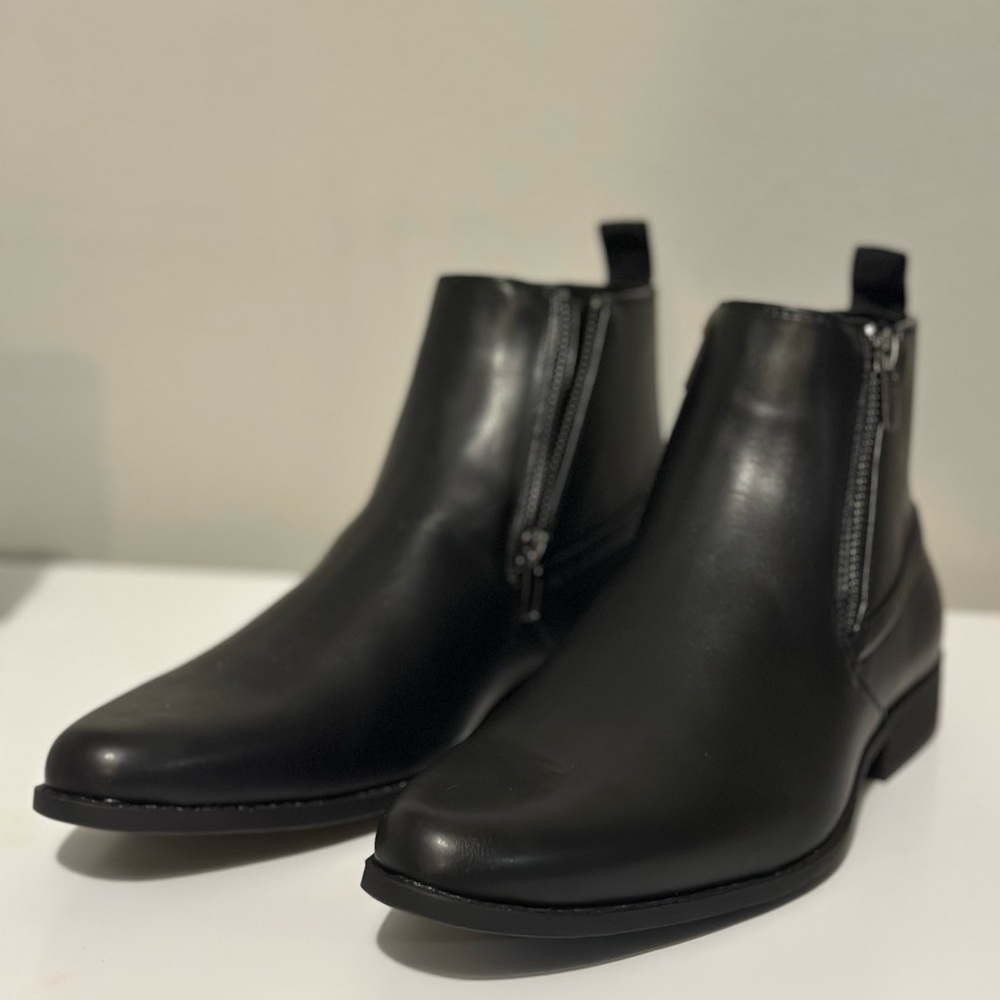 ASOS Black Zipper Boots